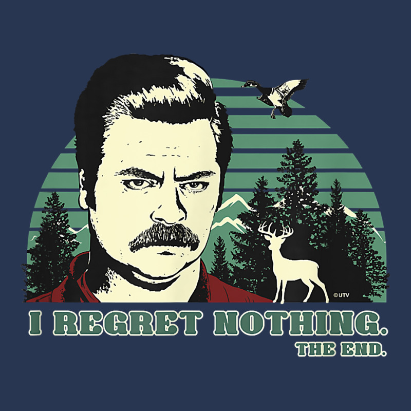 Parks And Recreation Ron Swanson I Regret Nothing T Shirt Ladies Denim Jacket by dennh | Artistshot