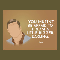 You Mustnx27t Be Afraid To Dream A Little Bigger Darling Minimalist Tv Vintage Short | Artistshot