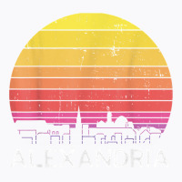 Retro Virginia Alexandria Skyline Vintage Urban Buildings T Shirt T-shirt | Artistshot