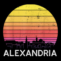 Retro Virginia Alexandria Skyline Vintage Urban Buildings T Shirt Zipper Hoodie | Artistshot