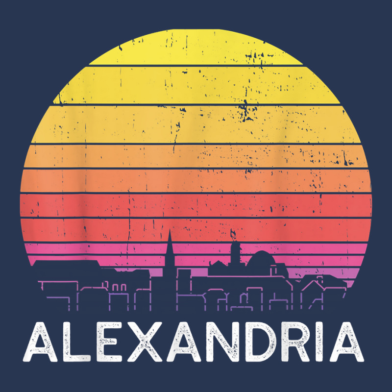 Retro Virginia Alexandria Skyline Vintage Urban Buildings T Shirt Ladies Denim Jacket by veroniquetour3tz | Artistshot