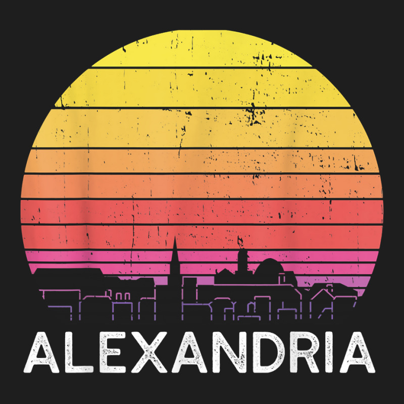 Retro Virginia Alexandria Skyline Vintage Urban Buildings T Shirt Classic T-shirt by veroniquetour3tz | Artistshot