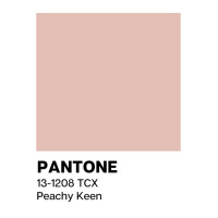 Pantone Peachy Keen Poster Love Crewneck Sweatshirt | Artistshot