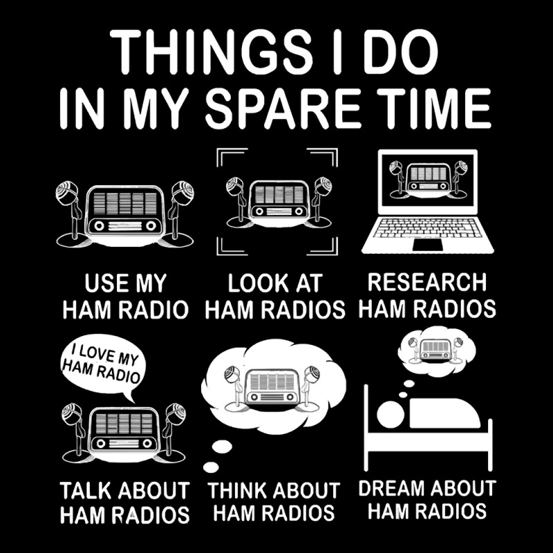 Things I Do In My Spare Time Ham Radio Funny Operator Gift For Ham Rad Adjustable Cap by LarryArtist | Artistshot