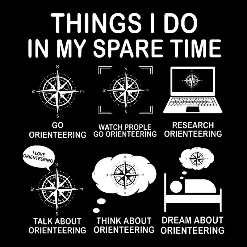 Things I Do In My Spare Time Orienteering Funny Motorcyclist Gift For Adjustable Cap | Artistshot