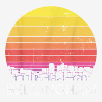 Retro Washington Bellingham Skyline Vintage Urban Buildings T Shirt Adjustable Cap | Artistshot