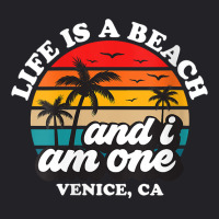 Womens Life Is A Beach And I Am One Retro Venice Vacation V Neck T Shi Youth Tee | Artistshot