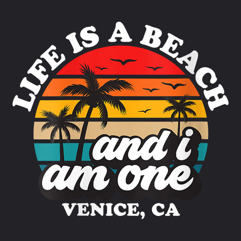 Womens Life Is A Beach And I Am One Retro Venice Vacation V Neck T Shi Youth Tee by kogmor58594 | Artistshot