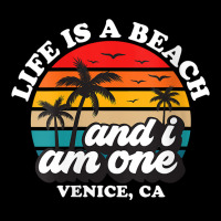 Womens Life Is A Beach And I Am One Retro Venice Vacation V Neck T Shi Youth Sweatshirt | Artistshot