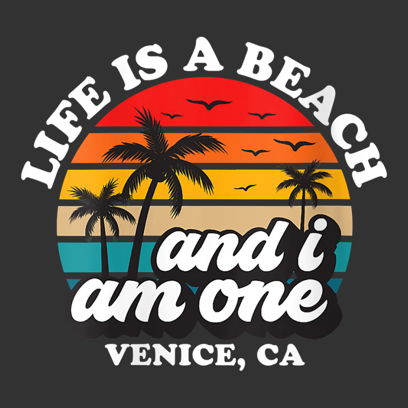 Womens Life Is A Beach And I Am One Retro Venice Vacation V Neck T Shi Baby Bodysuit by kogmor58594 | Artistshot