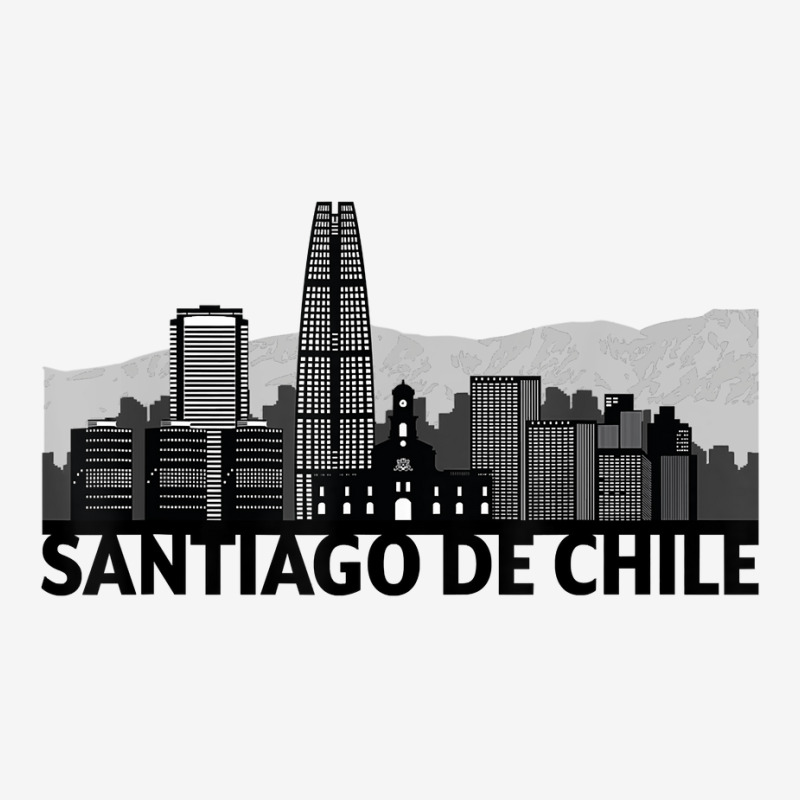 Santiago De Chile City Skyline Silhouette Outline Sketch T Shirt Camper Cup | Artistshot