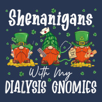 Shenanigans With My Dialysis Gnomies Shamrock Patrick's Day T Shirt Ladies Denim Jacket | Artistshot