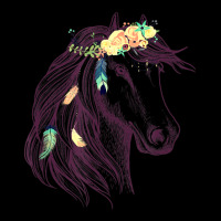 Limited Edition Horse Head Art With Flowers For Animal Lovers Horses Pocket T-shirt | Artistshot