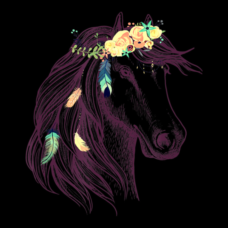 Limited Edition Horse Head Art With Flowers For Animal Lovers Horses V-neck Tee | Artistshot