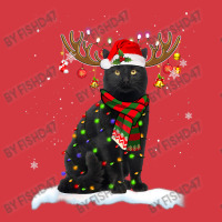 Black Cat Reindeer Christmas Light Shirt Cat Lover Christmas Men's Polo Shirt | Artistshot