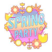 Spring Party Flower And Plants Sticker | Artistshot