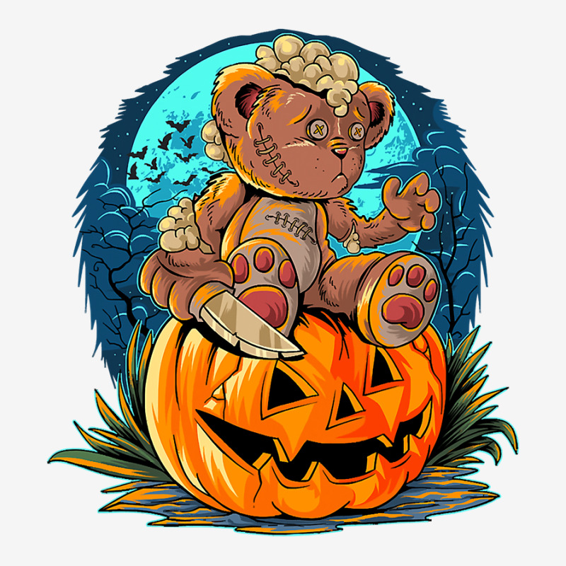 Killer Teddy Bear Lazy Halloween Pumpkin Scary Monster Camper Cup | Artistshot