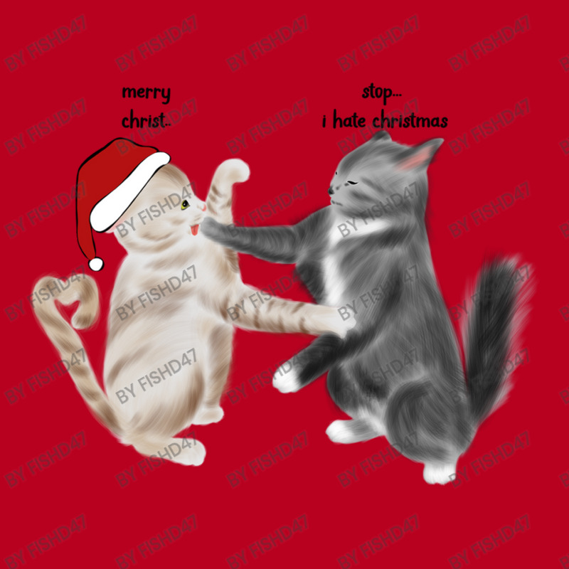 Cat Hates Christmas Classic T-shirt | Artistshot