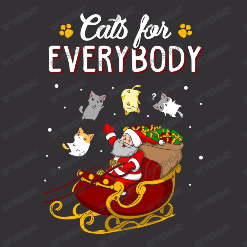 Cats For Everybody Cat Christmas Ugly Christmas Long Sleeve Vintage Short | Artistshot