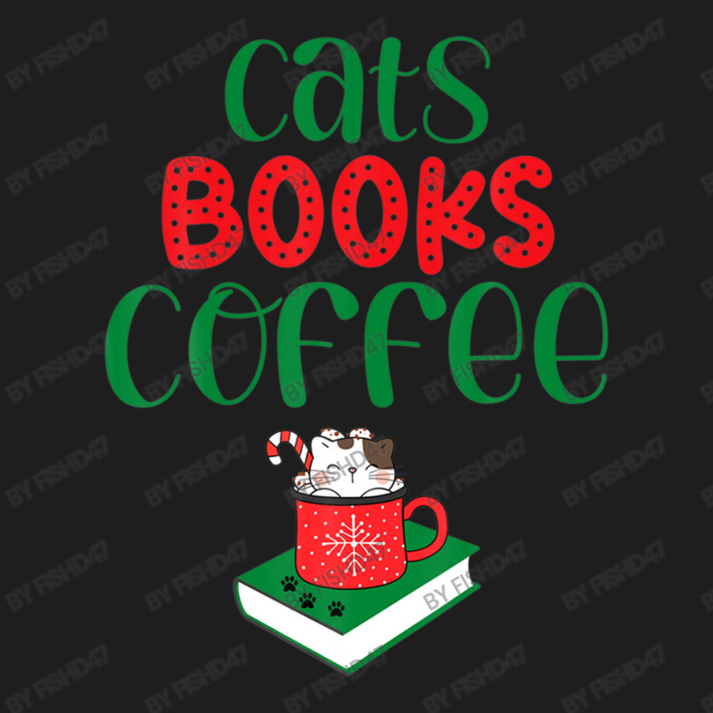 Christmas Cats Books Coffee Classic T-shirt | Artistshot