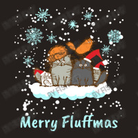 Christmas Merry Fluffmas Christmas Cat Christmas Present Tank Top | Artistshot