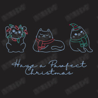 Cute Cats Have A Pawfect Christmas Light Cat Lovers T-shirt | Artistshot