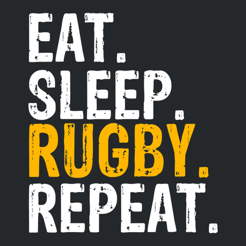 Eat Sleep Rugby Repeat Gift Crewneck Sweatshirt | Artistshot