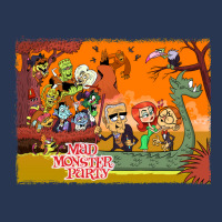 Colorful Tribute To Rankin Bass's Mad Monster Party Animated Musical C Men Denim Jacket | Artistshot