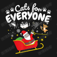 Funny Cat Christmas Cats For Everyone Flannel Shirt | Artistshot