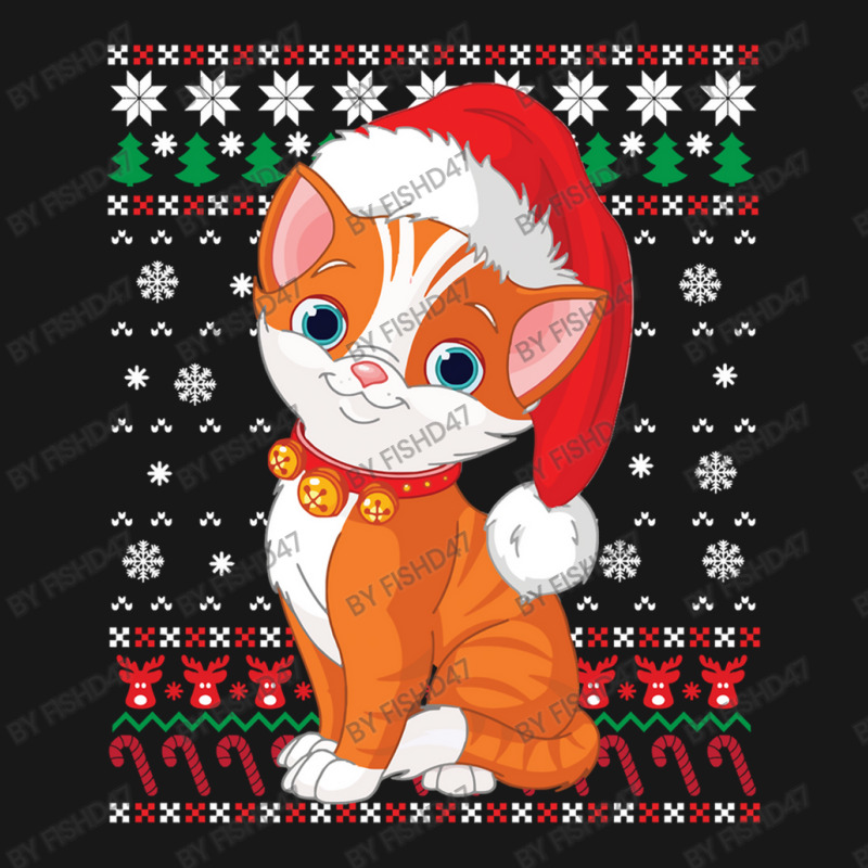 Funny Cat Ugly Christmas Sweater Cat Santa Christmas Flannel Shirt | Artistshot