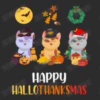 Kitten Cat Halloween Christmas Cats Happy Hallothanksmas Cat Swea Exclusive T-shirt | Artistshot