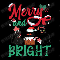 Merry And Bright Black Cat Christmas Merry And Bright Black Cat Christ Men's Long Sleeve Pajama Set | Artistshot