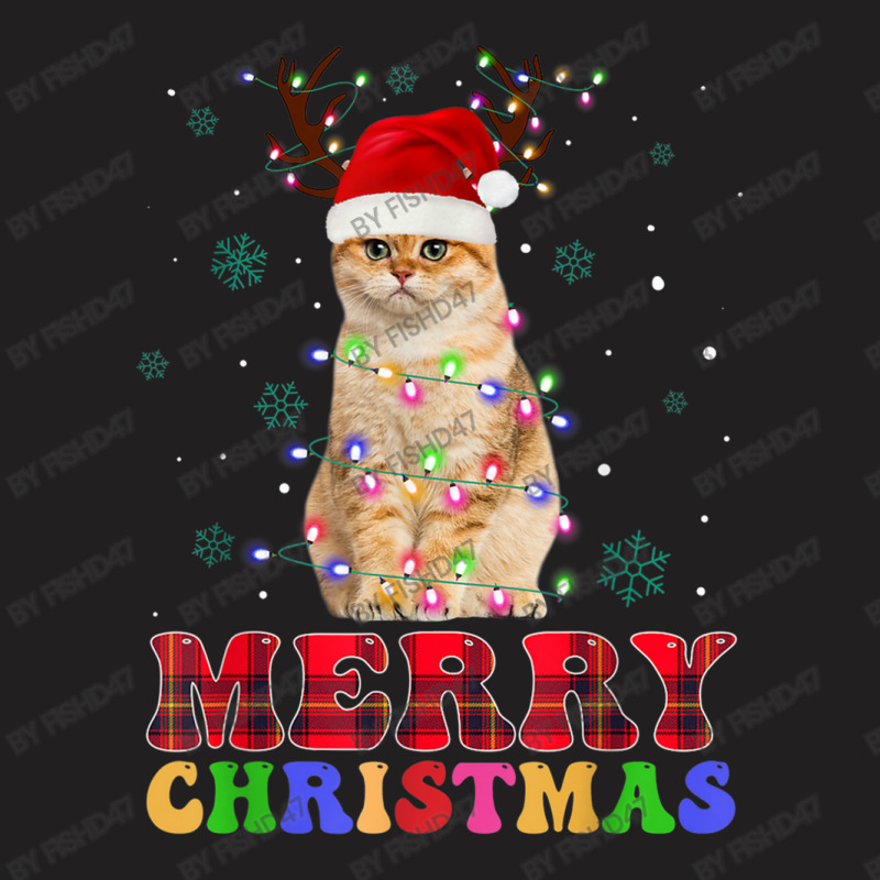 Merry Christmas Cat Gift Men Women Kids Funny Cat Christmas T-shirt | Artistshot