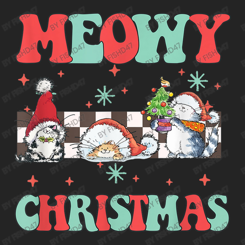 Merry Christmas Cute Cats Funny Ugly Christmas Cat Lover 3/4 Sleeve Shirt | Artistshot