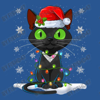 Santa Hat Cat Christmas Lights Funny Kitten Cat Lover T-shirt | Artistshot