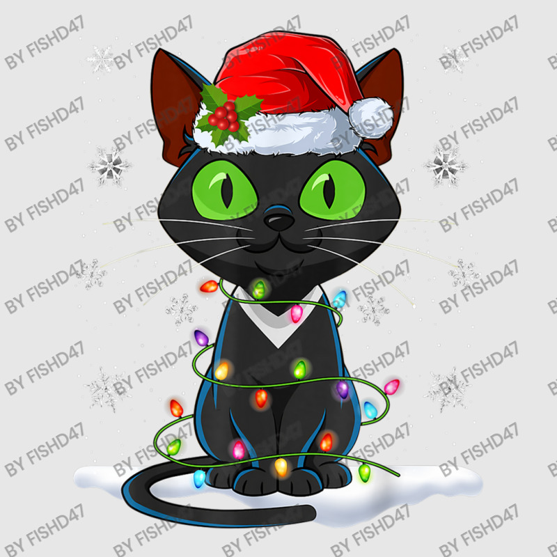 Santa Hat Cat Christmas Lights Funny Kitten Cat Lover Hoodie & Jogger Set | Artistshot