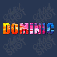 Dominic Name Art Rainbow Colorful Men Denim Jacket | Artistshot