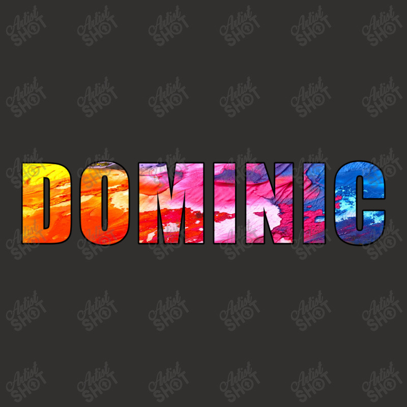 Dominic Name Art Rainbow Colorful Champion Hoodie by Ulya Abdulloh | Artistshot