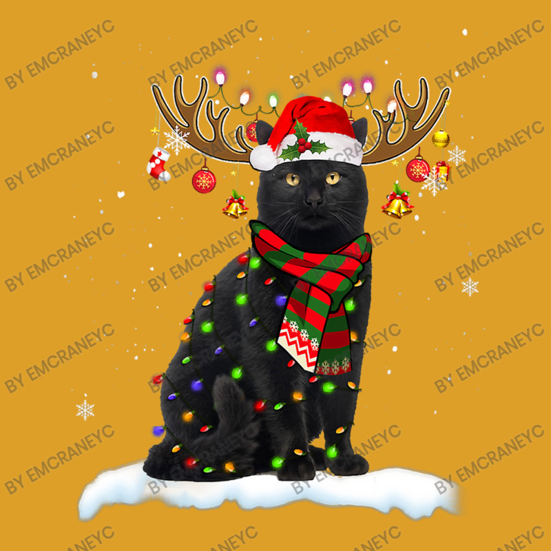 Black Cat Reindeer Christmas Light Shirt Cat Lover Christmas T-shirt | Artistshot