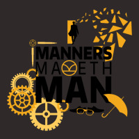 Manners Maketh Man Minimalist Racerback Tank | Artistshot