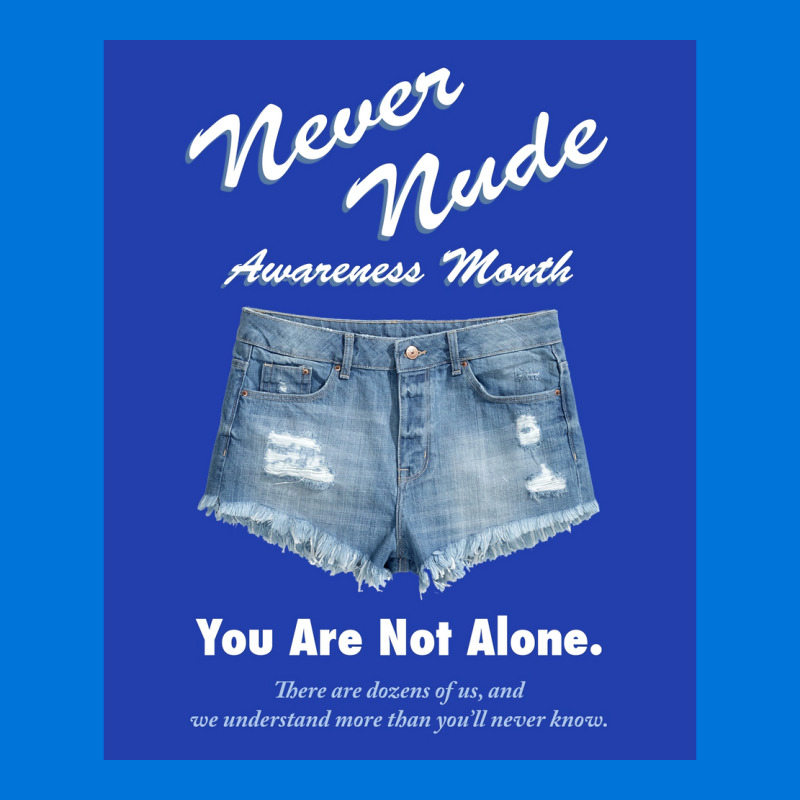 Never Nude Awareness Month Poster Music Graphic T-shirt | Artistshot