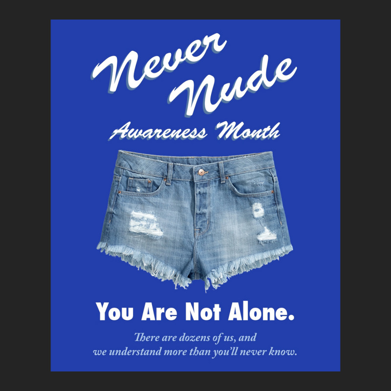 Never Nude Awareness Month Poster Music 3/4 Sleeve Shirt | Artistshot