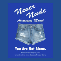 Never Nude Awareness Month Poster Music Crewneck Sweatshirt | Artistshot