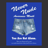 Never Nude Awareness Month Poster Music Vintage Hoodie | Artistshot