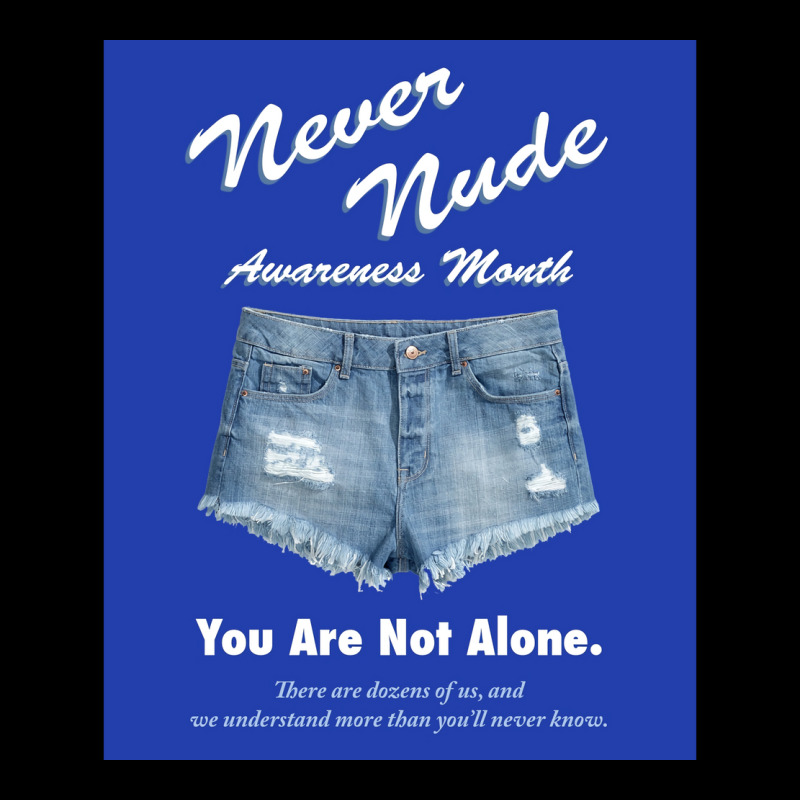 Never Nude Awareness Month Poster Music Unisex Jogger | Artistshot