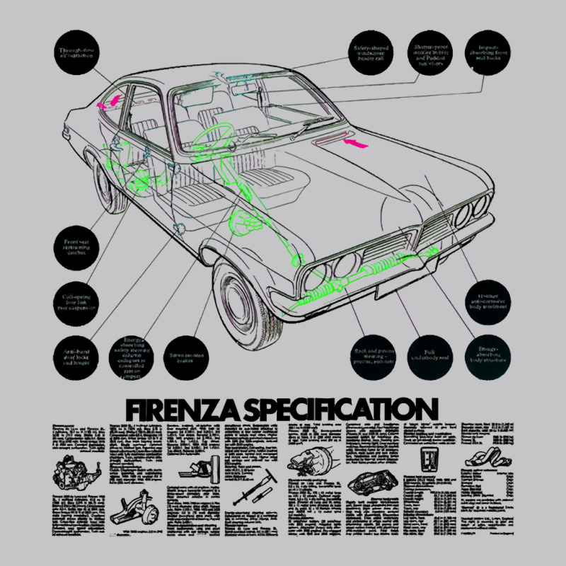 Vauxhall Firenza   Brochure Baby Bodysuit by LarryArtist | Artistshot