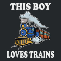 This Boy Loves Trains Gift Train Wagon Lover Gifts Crewneck Sweatshirt | Artistshot