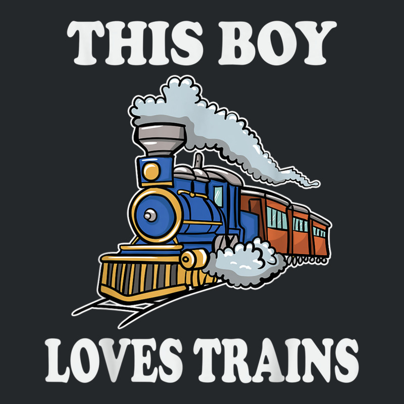 This Boy Loves Trains Gift Train Wagon Lover Gifts Crewneck Sweatshirt by vandoi | Artistshot