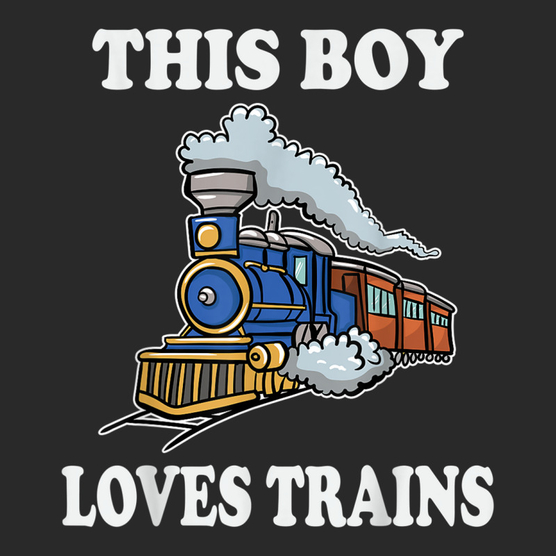 This Boy Loves Trains Gift Train Wagon Lover Gifts Toddler T-shirt by vandoi | Artistshot