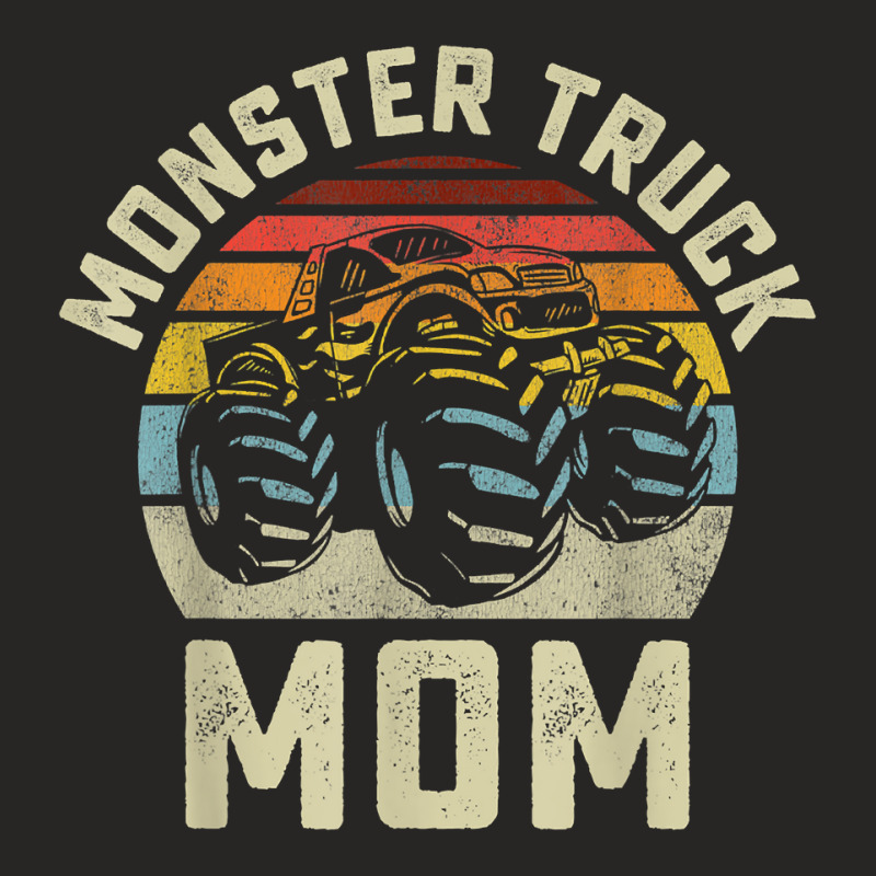 Monster Truck Mom Vintage Retro Style Women T Shirt Ladies Fitted T-Shirt by kogmor58594 | Artistshot